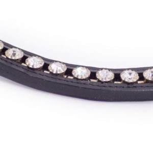 Pimlico Browband- Sugar with Black Leather (2)